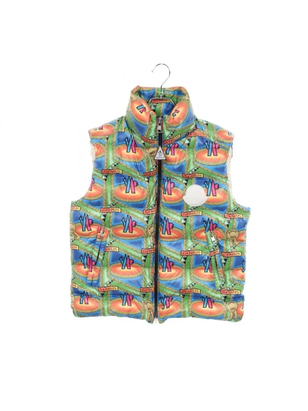 Moncler Down Vest Genius 2 All Over Pattern Nylon